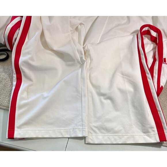 Adidas NBA Game Worn Pants Tearaways Raptors Amir Johnson 2013-14 White 2XL + 2 - Picture 9 of 16